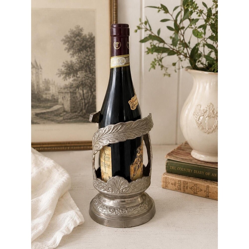Vintage International Silver Co Silver-Plated Wine or Champagne Bottle Holder